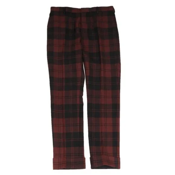 open lace back dress Women's Mistletoe Green Hangout Plaid Pajama Pants | Color: Hunter Green | Size: M main image 1